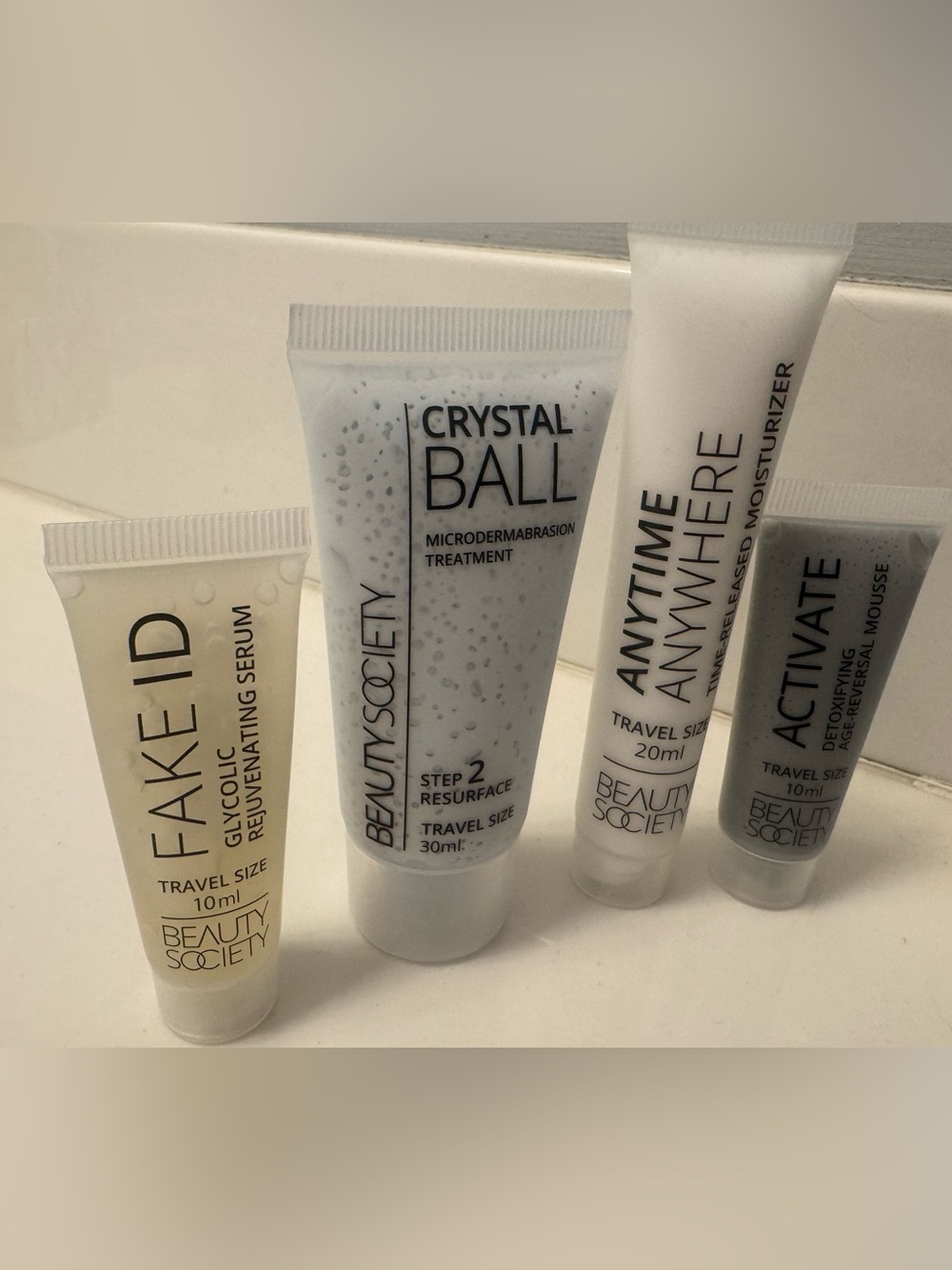 Beauty Society Travel Size Skincare Bundle - 4 pc New